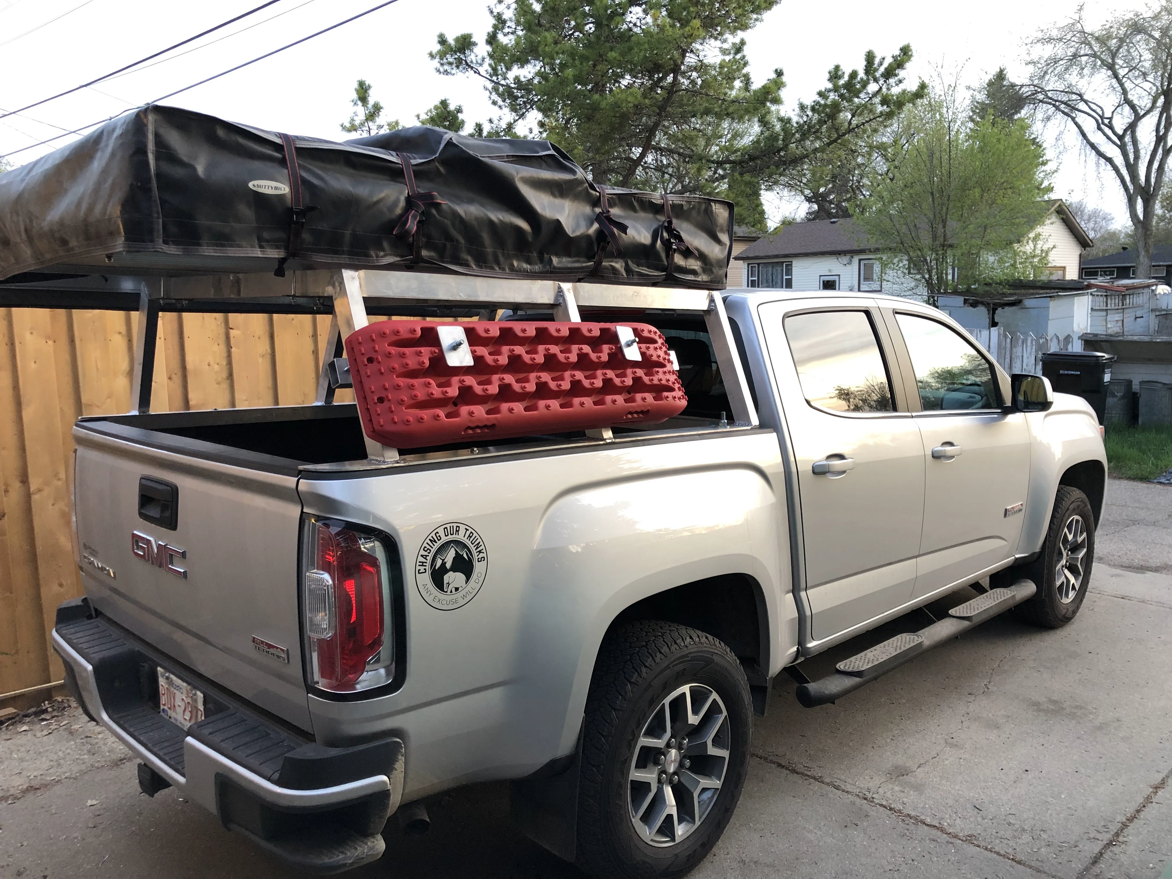 Budget traction aids mounted to rack